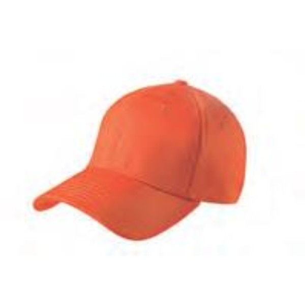DXB China Cotton Brush Caps style 7a Orange